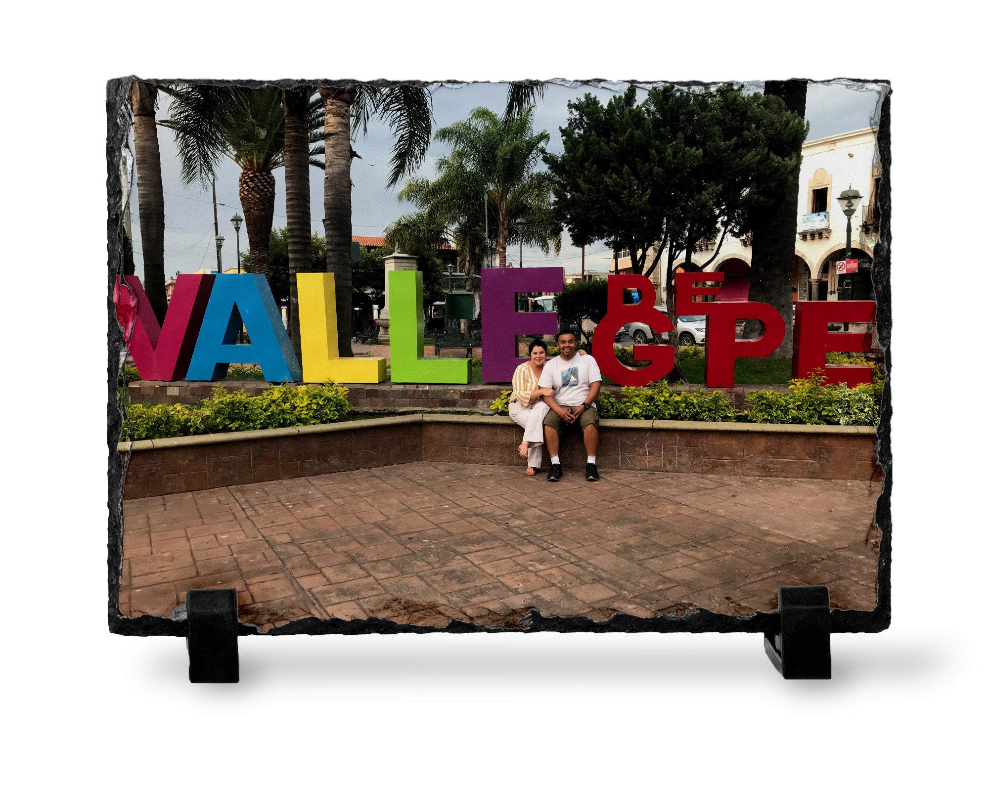 Personalized Photo Slate Plaque, Print Your Photo on a Rock