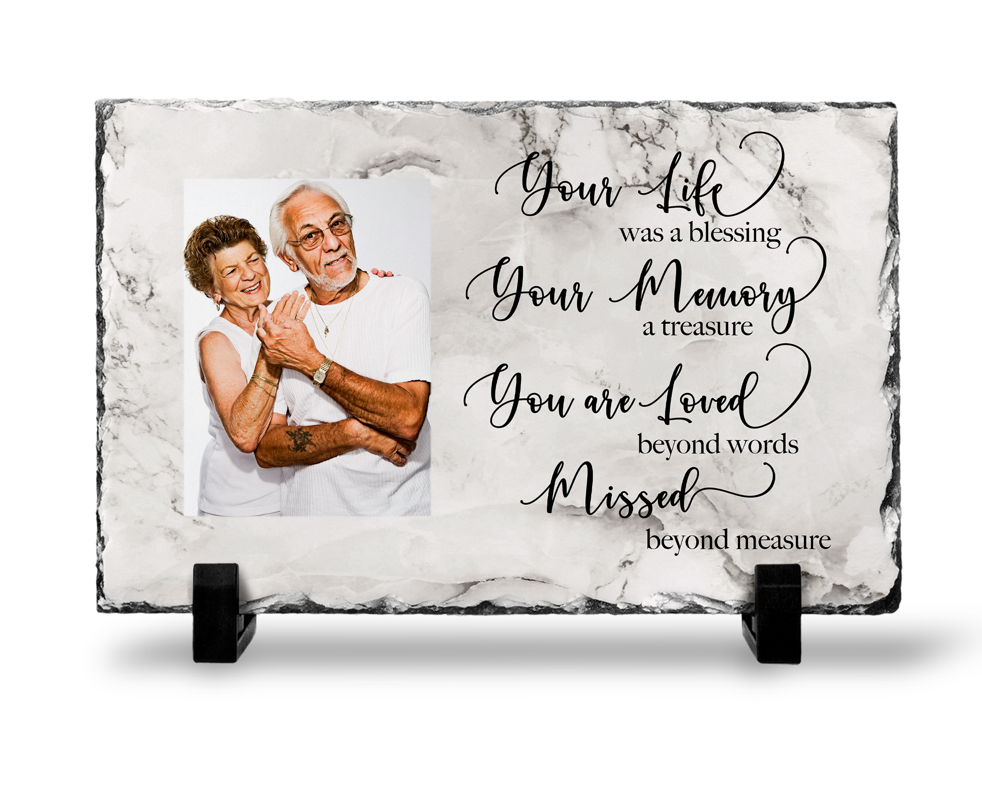 Memorial Slate for Loved One Designed with a Beautiful Marble